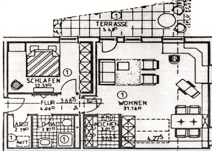 דירה Seebach Whg S01